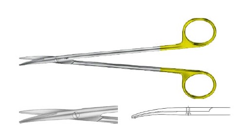 ТОННЕС -АДСОН НОЖИЦІ ВИГНУТІ 175MM